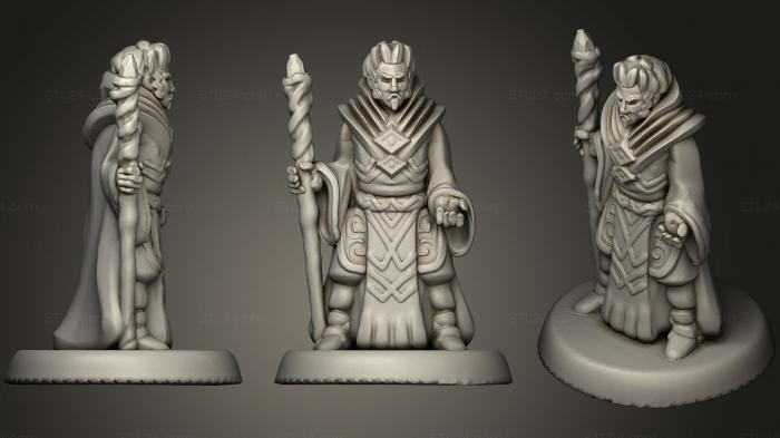 Figurines simple (Ancient Sorcerer, STKPR_0076) 3D models for cnc